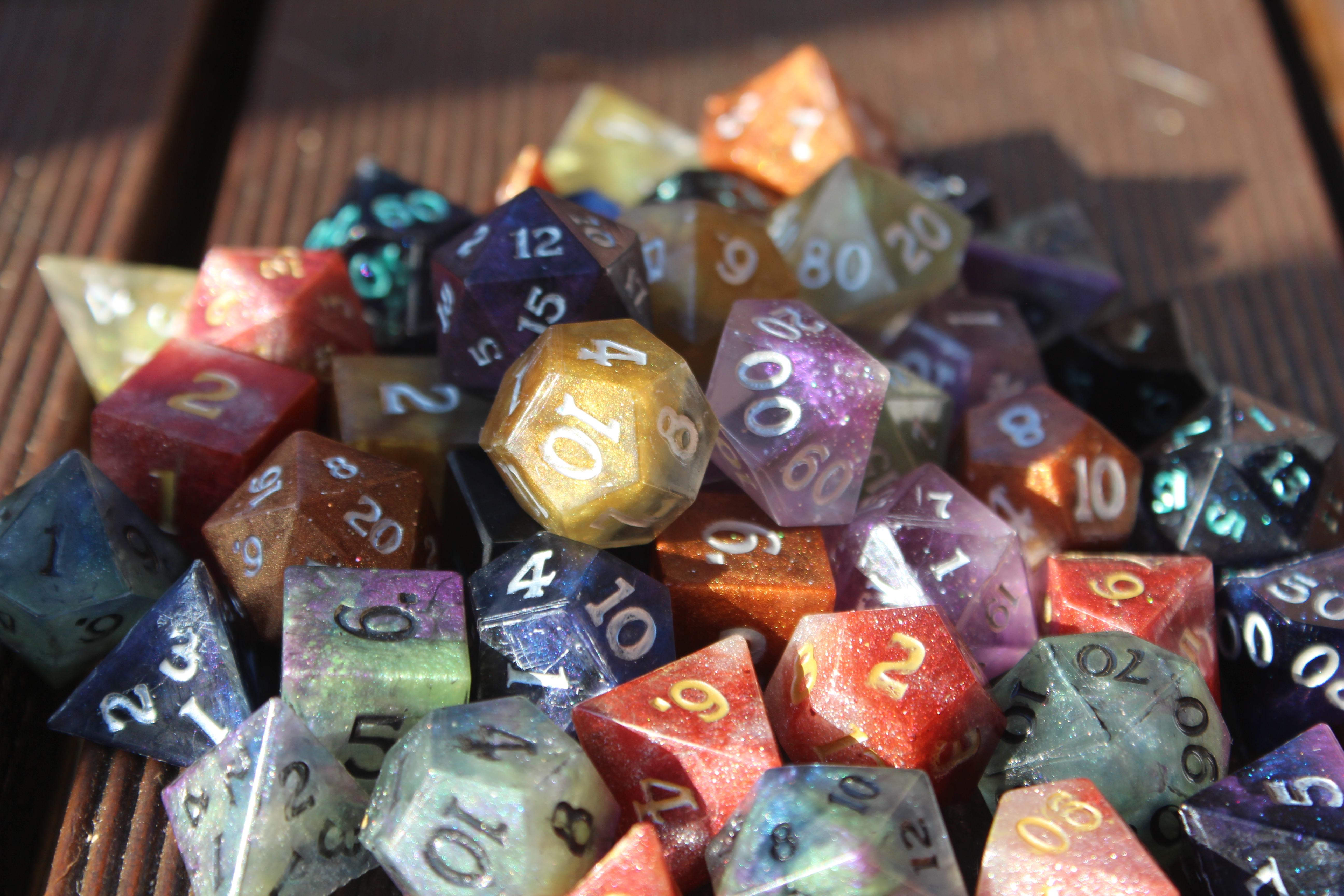 Handmade Resin Dice example 45