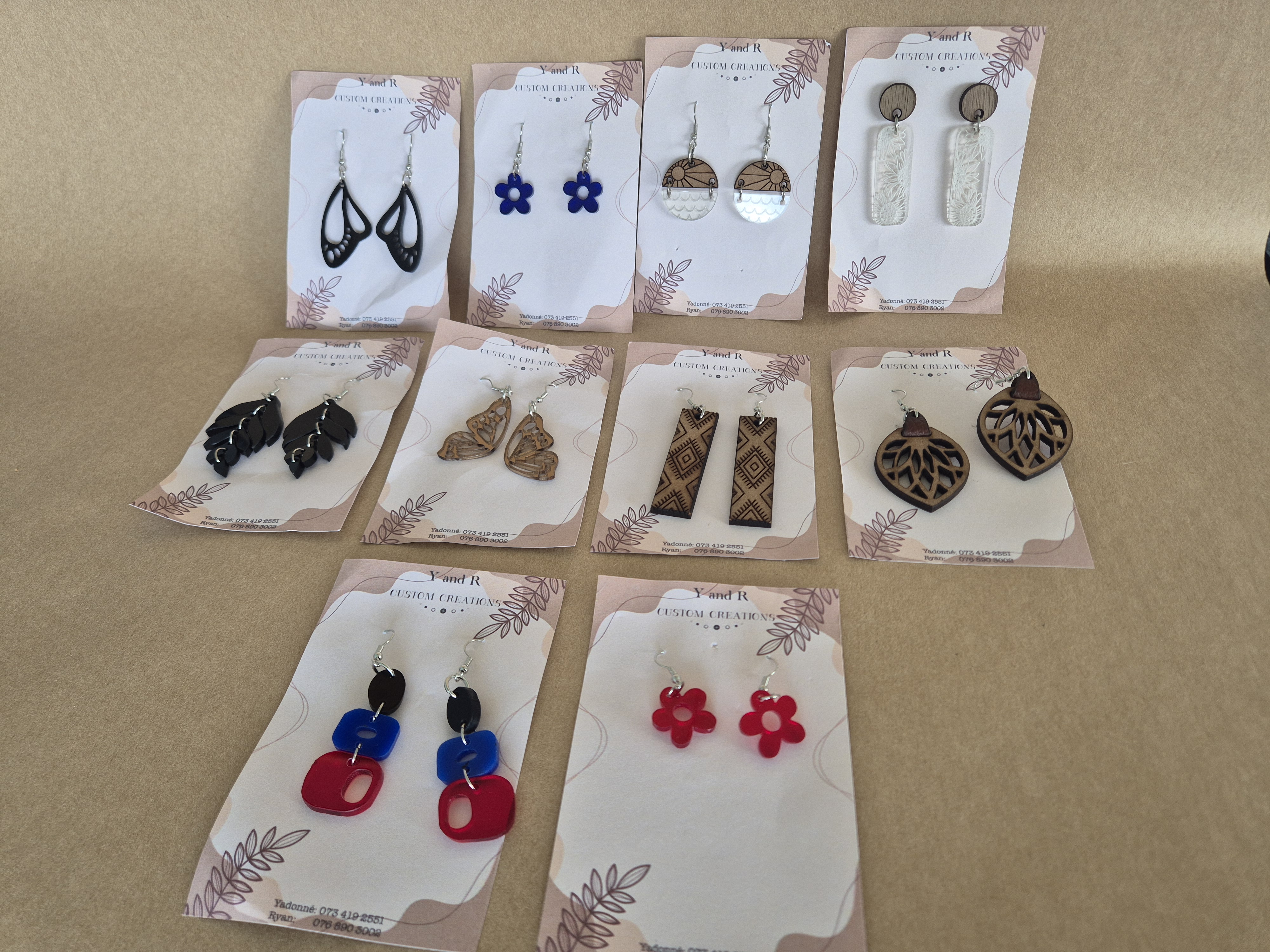 Laser-Cut Earrings