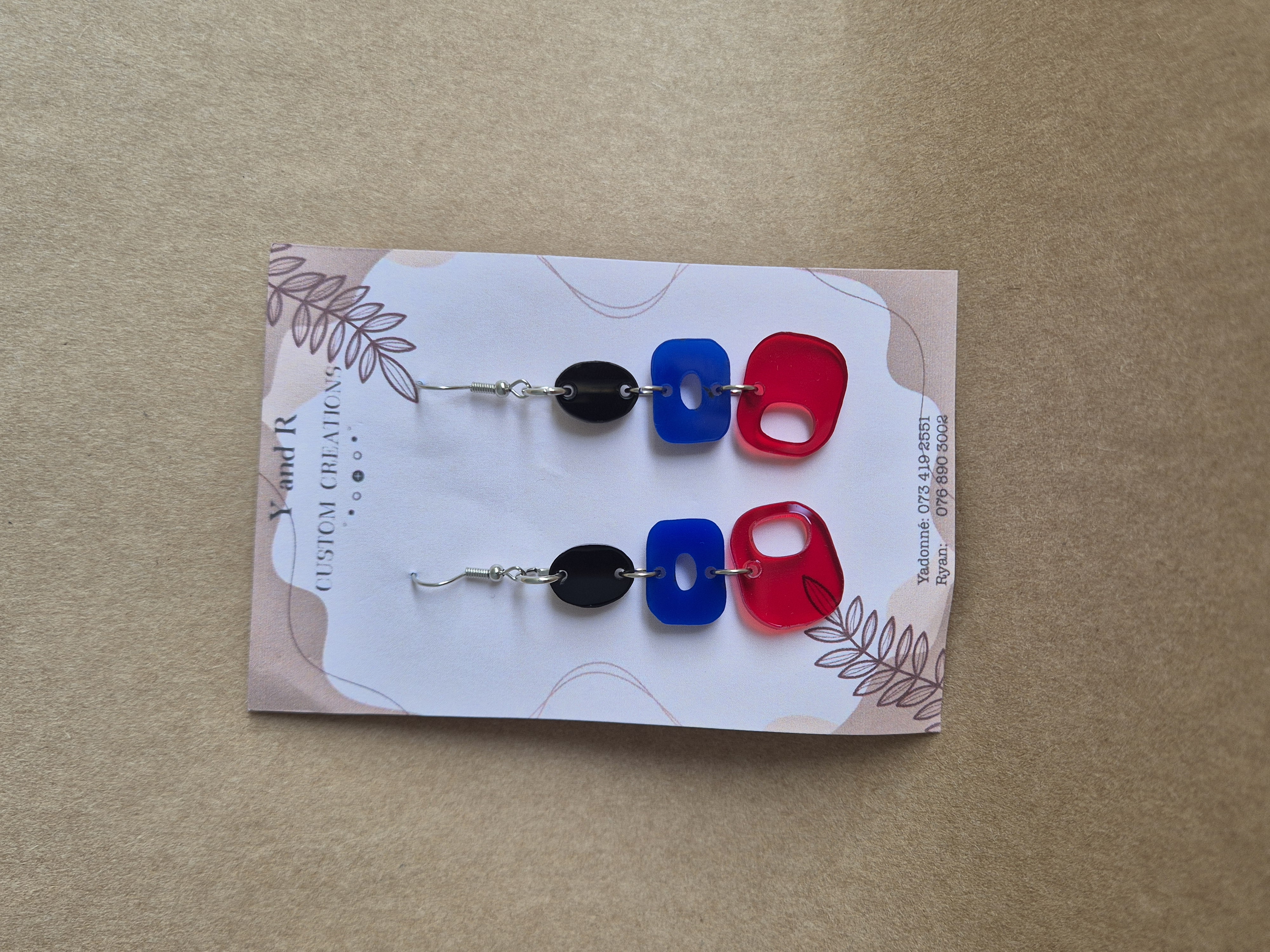 Laser-Cut Earrings example 1
